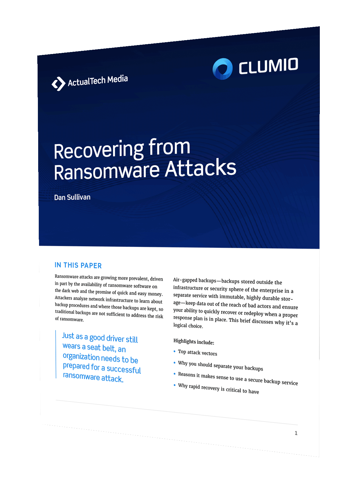 Recovering from Ransomware Attacks