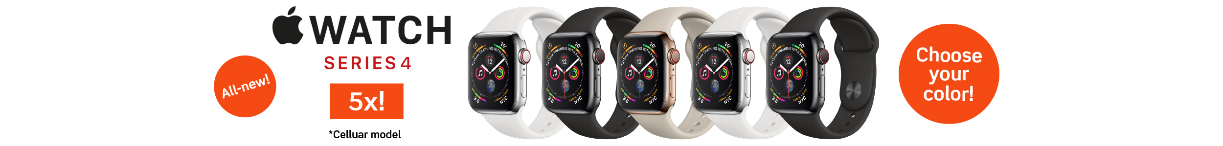Apple Watch Series 4 (GPS + Cellular) - Stainless Steel